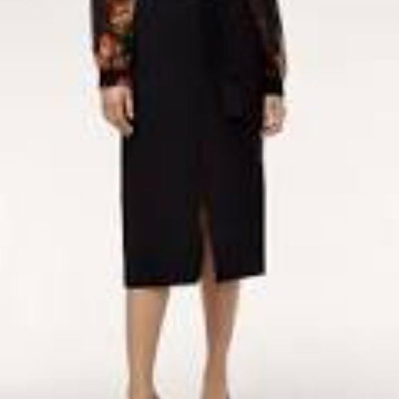 Aritzia WILFRED Jallade Skirt Black Size 10 - Picture 3 of 7
